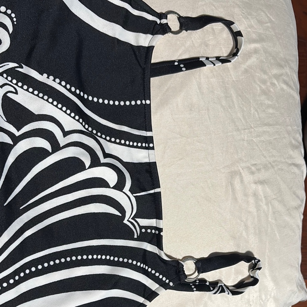 Black and White Patterned Tank Top